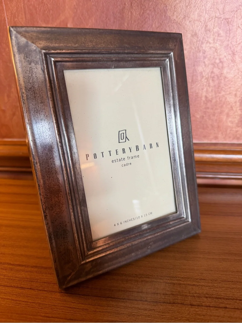 Pottery Barn Estate Picture Photo Frame Silver Tone 4 X 6 Classic Wedding
